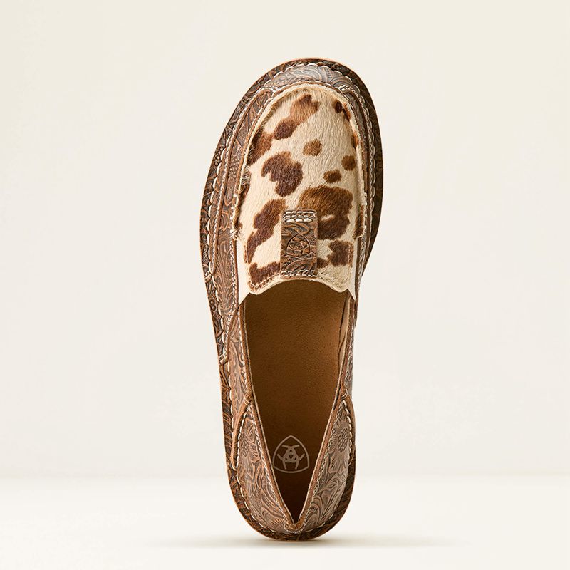 Tan Floral Emboss/Tan And White Brindle Ariat Cruiser | 85YECTXZF