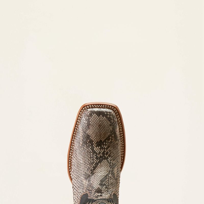 Tan Python/Ancient Black Ariat Dry Gulch Cowboy Boot | 35ZVSAIHG