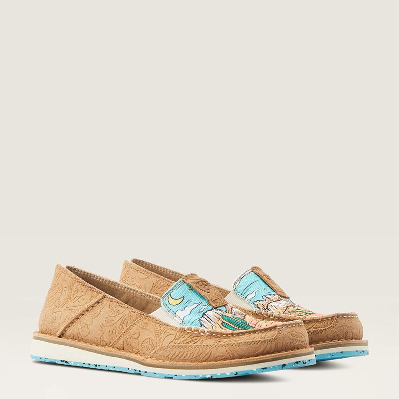 Tan Suede Emboss/ Arizona Skies Ariat Cruiser | 83AGUBQSP