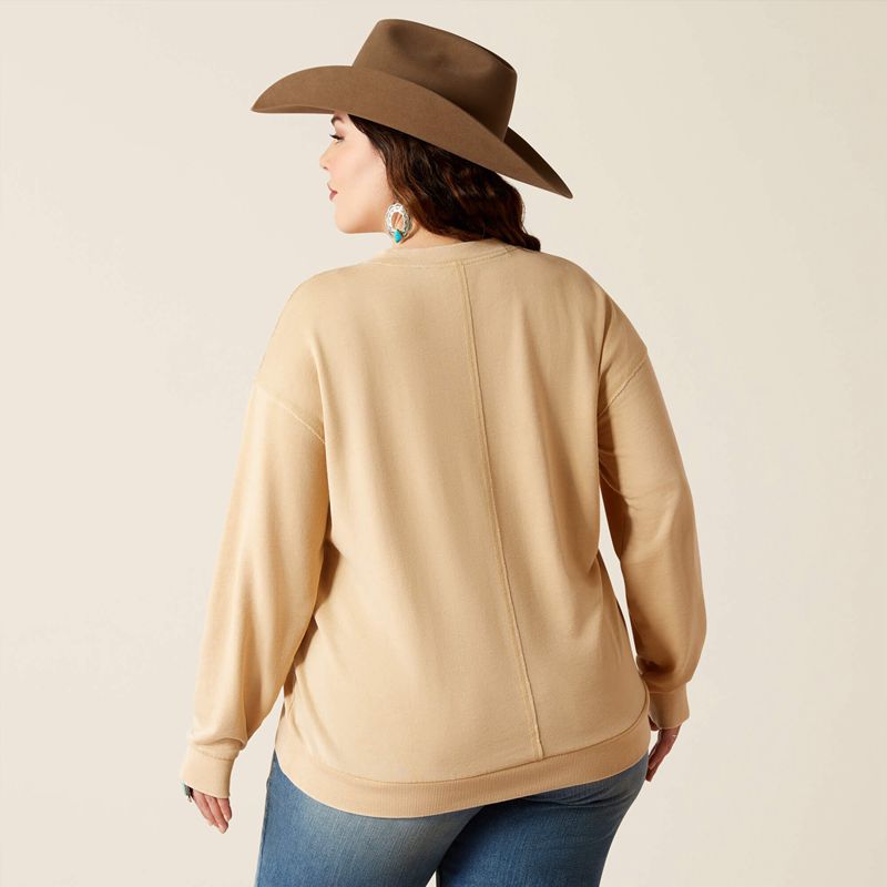 Tannin Ariat Unwind Sweatshirt | 87UMXQJTE