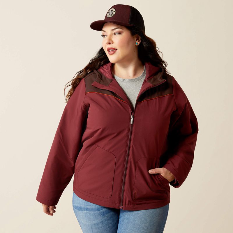 Tawny Port/Chocolate Plum Ariat Pioneer Stretchshell Jacket | 05LEFKNPW