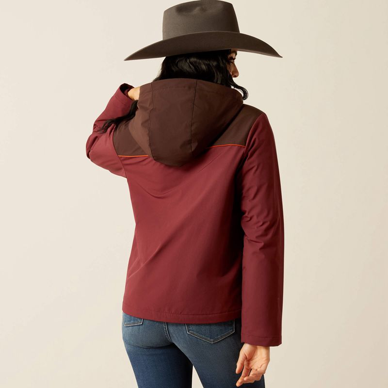 Tawny Port/Chocolate Plum Ariat Pioneer Stretchshell Jacket | 05LEFKNPW