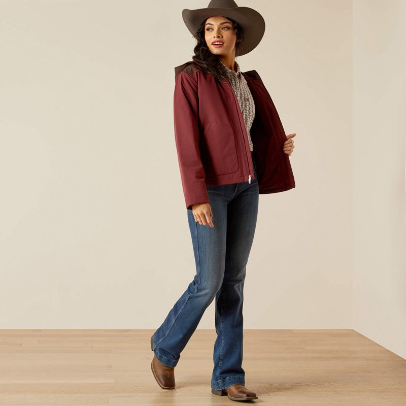 Tawny Port/Chocolate Plum Ariat Pioneer Stretchshell Jacket | 05LEFKNPW