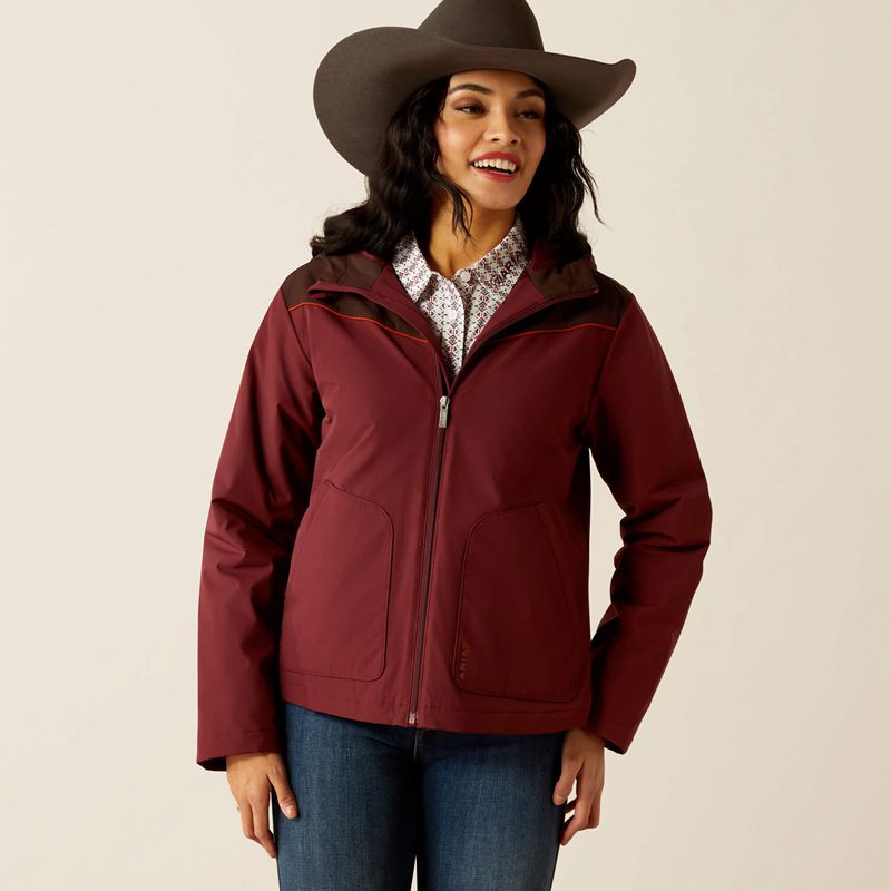 Tawny Port/Chocolate Plum Ariat Pioneer Stretchshell Jacket | 05LEFKNPW