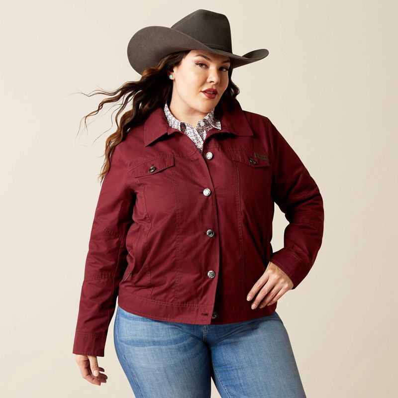 Tawny Port Ariat Grizzly Rancher Jacket | 83QPGNZUS