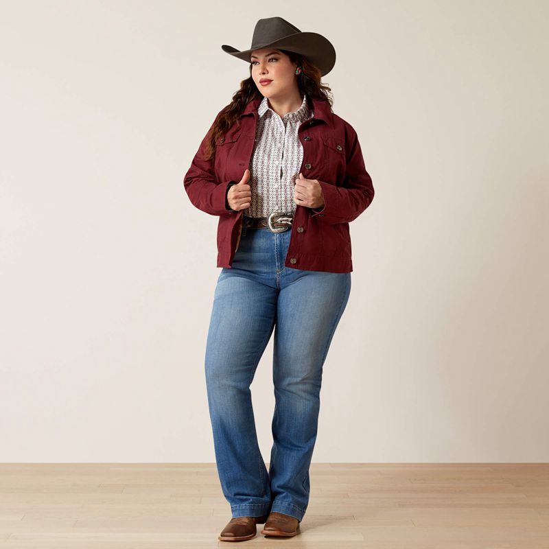 Tawny Port Ariat Grizzly Rancher Jacket | 83QPGNZUS