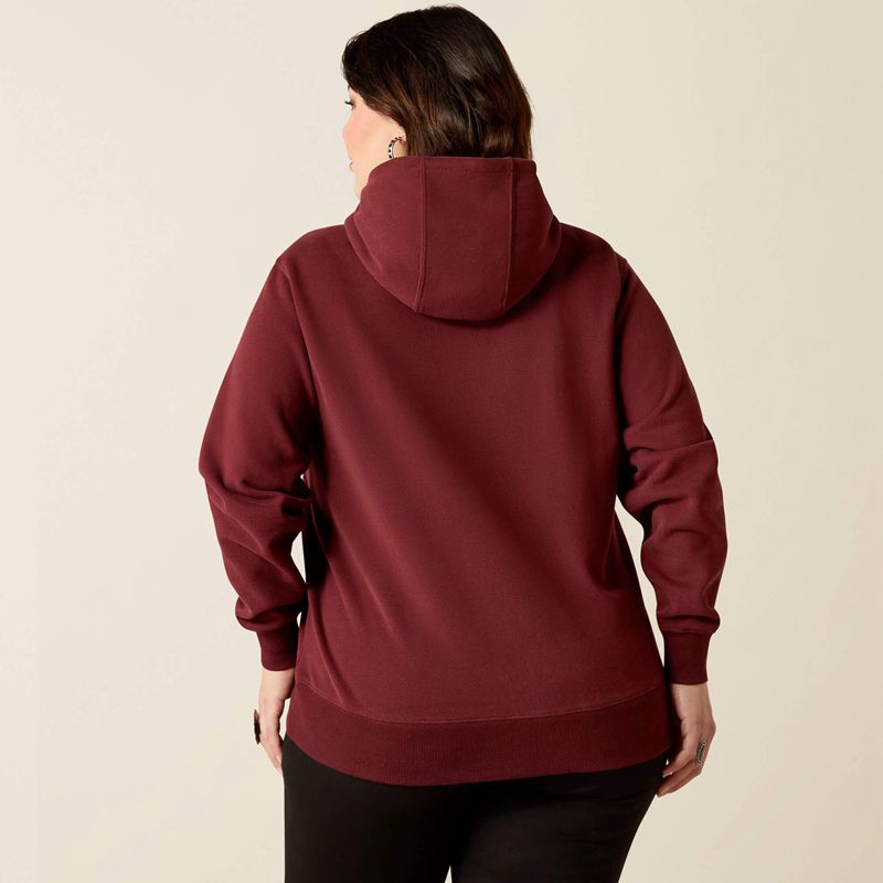 Tawny Port Ariat Logo 2.0 Hoodie | 01WDXGBPH