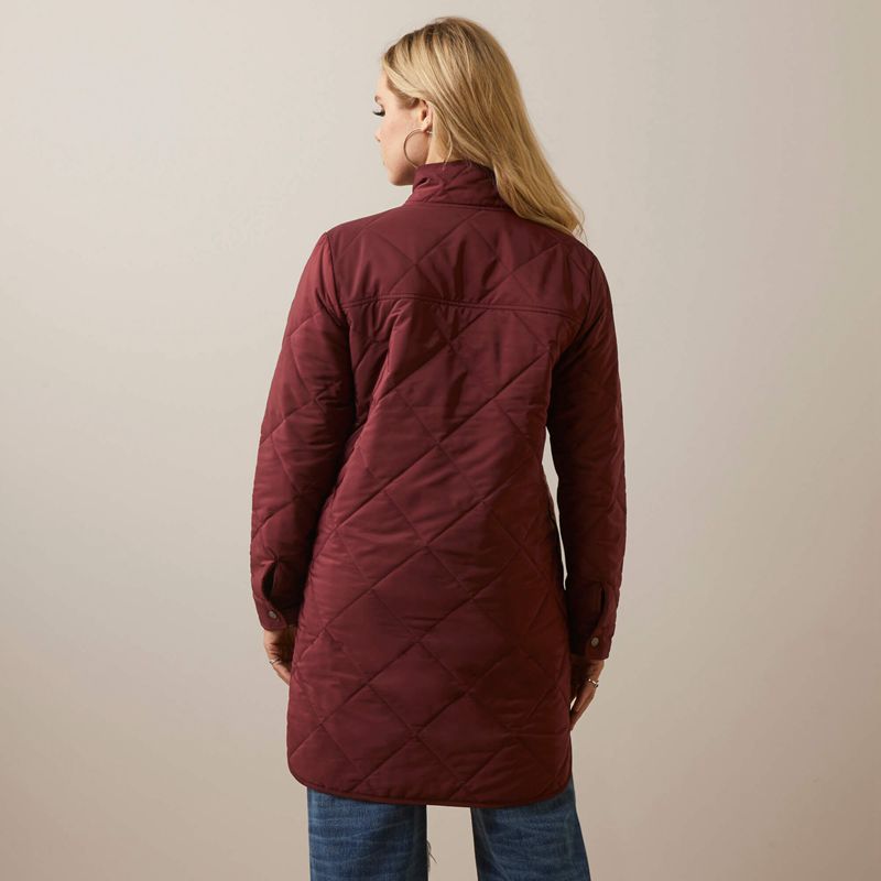 Tawny Port Ariat Quilted Jacket | 73VSDOPKL