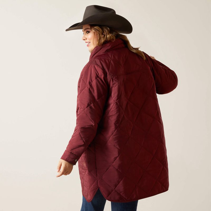 Tawny Port Ariat Quilted Jacket | 73VSDOPKL