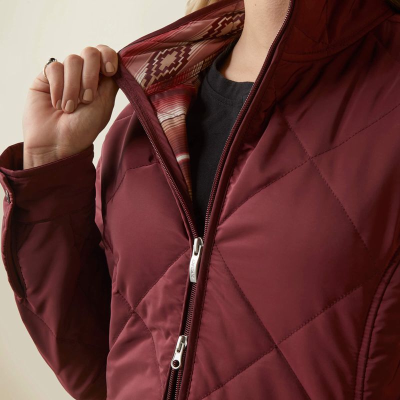 Tawny Port Ariat Quilted Jacket | 73VSDOPKL