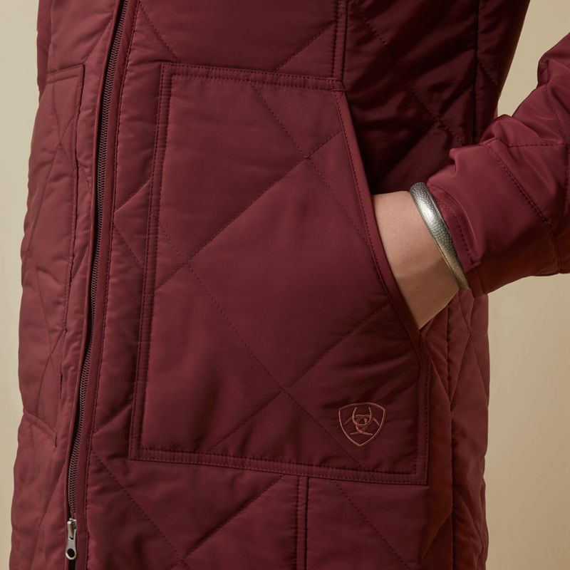 Tawny Port Ariat Quilted Jacket | 73VSDOPKL