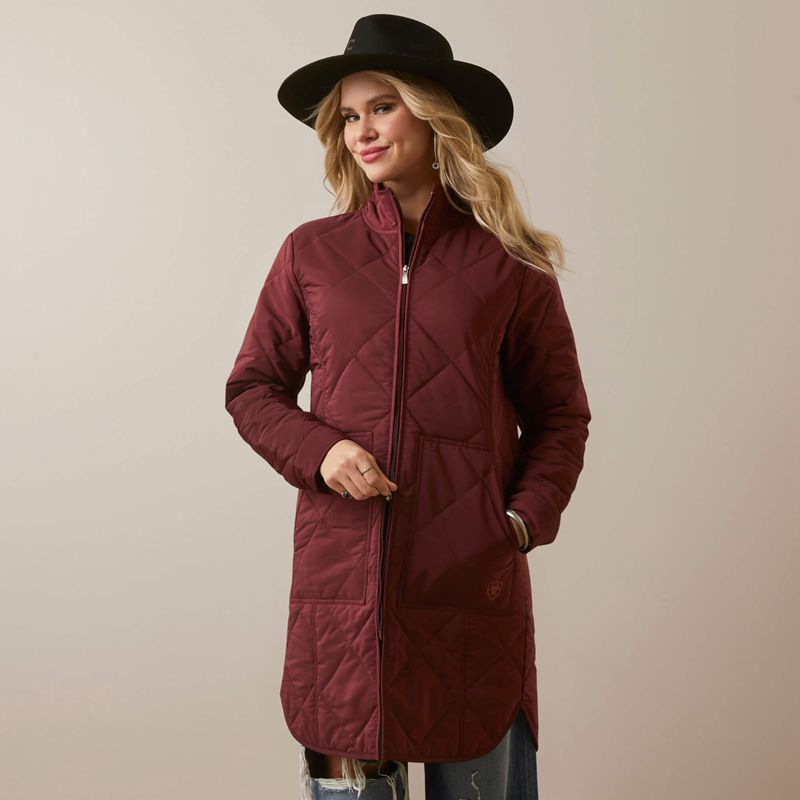 Tawny Port Ariat Quilted Jacket | 73VSDOPKL