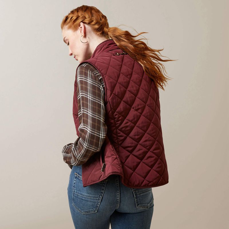 Tawny Port Ariat Woodside Vest | 79JASGDWC