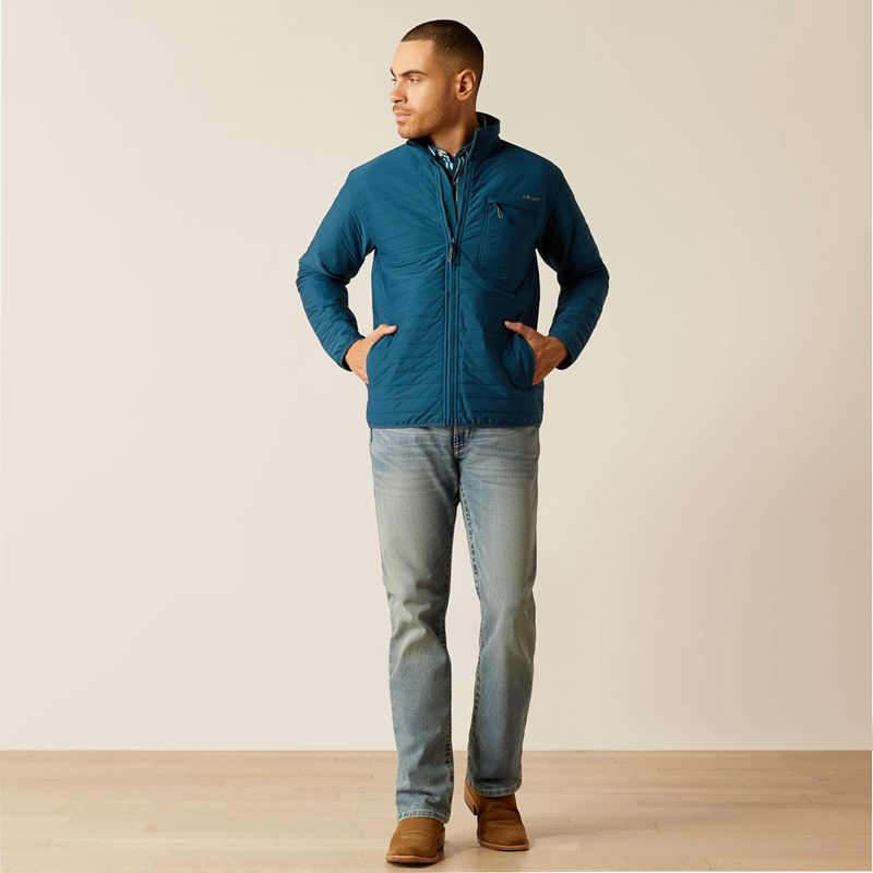 Teal Ariat Wylie Full Zip Jacket | 81JIGTHRV