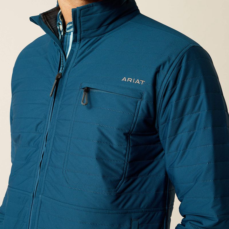 Teal Ariat Wylie Full Zip Jacket | 81JIGTHRV