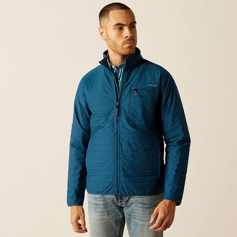 Teal Ariat Wylie Full Zip Jacket | 81JIGTHRV