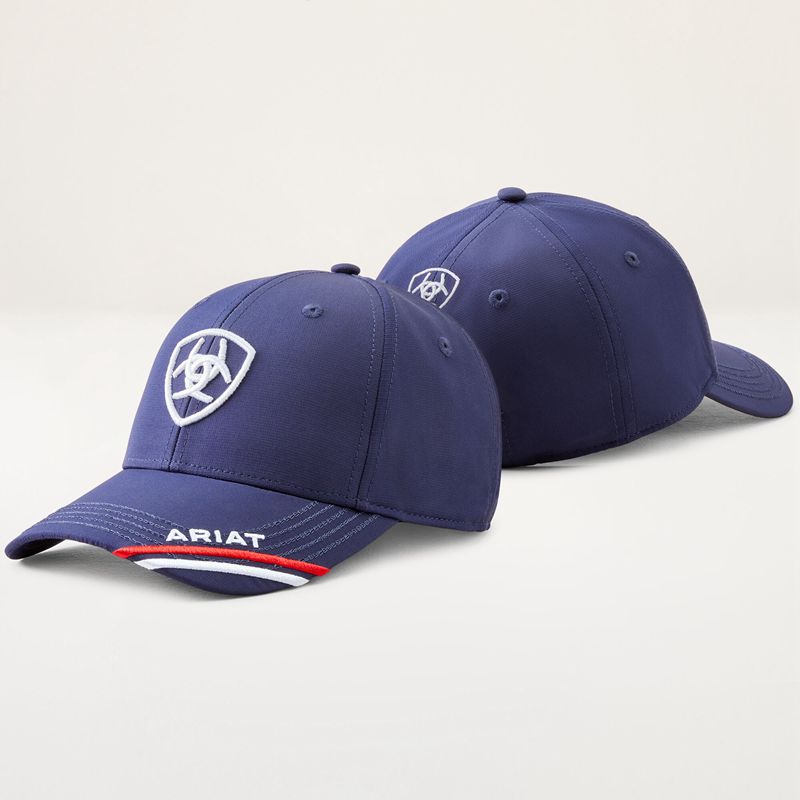 Team Navy Ariat Shield Performance Cap | 67VNGATFW