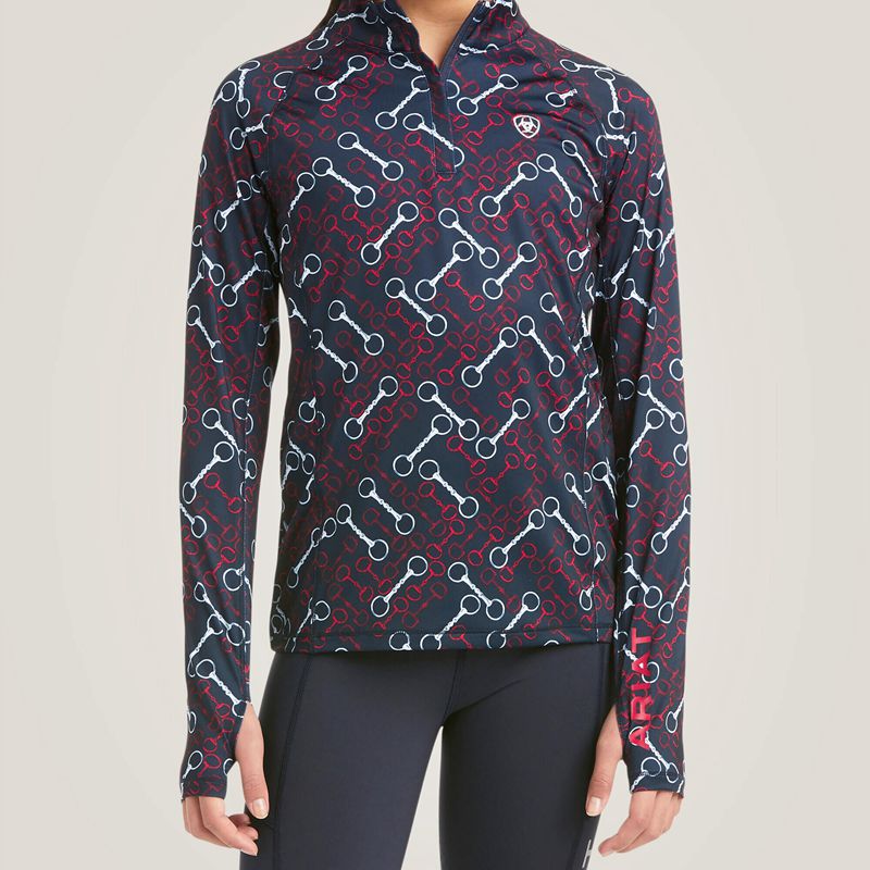 Team Print Ariat Lowell 2.0 1/4 Zip Baselayer | 97KFZBWLJ