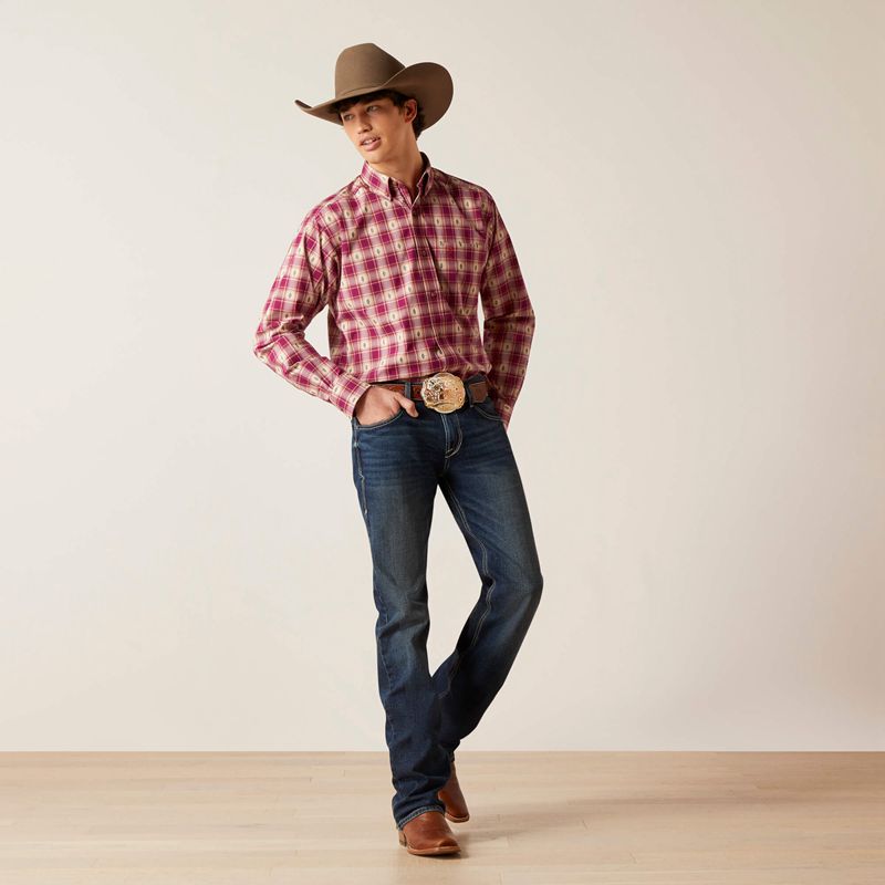 Terra Rouge Ariat Pro Series Seamus Classic Fit Shirt | 02RIMUCFN