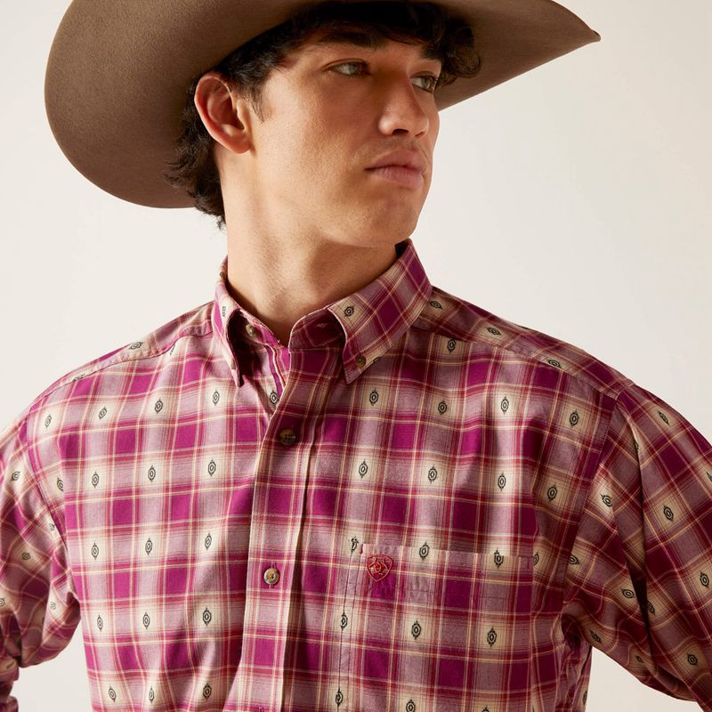 Terra Rouge Ariat Pro Series Seamus Classic Fit Shirt | 02RIMUCFN