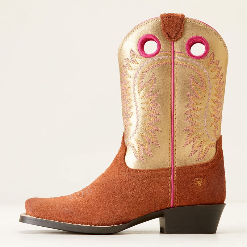 Terracotta Roughout Ariat Bk Derby Monroe Western Boot | 04WRYMXEB