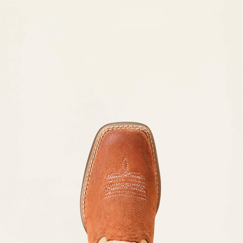 Terracotta Roughout Ariat Bk Derby Monroe Western Boot | 04WRYMXEB