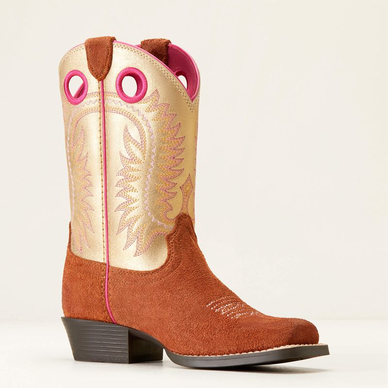 Terracotta Roughout Ariat Bk Derby Monroe Western Boot | 04WRYMXEB