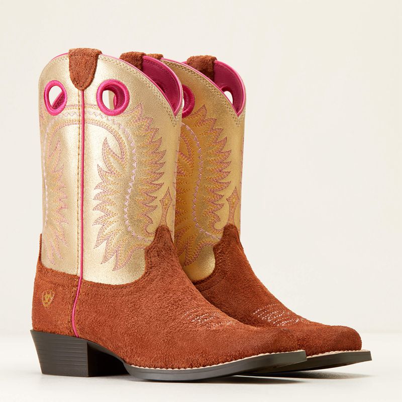 Terracotta Roughout Ariat Bk Derby Monroe Western Boot | 04WRYMXEB