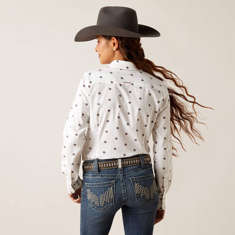 Thunderbird Print Ariat Kirby Stretch Shirt | 82QNPIGUZ