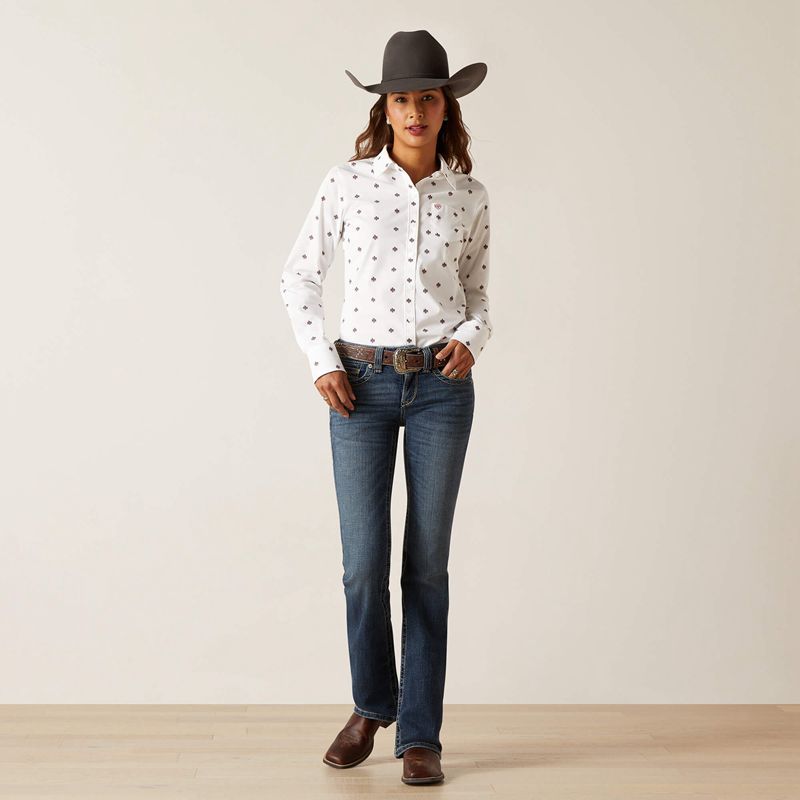 Thunderbird Print Ariat Kirby Stretch Shirt | 82QNPIGUZ