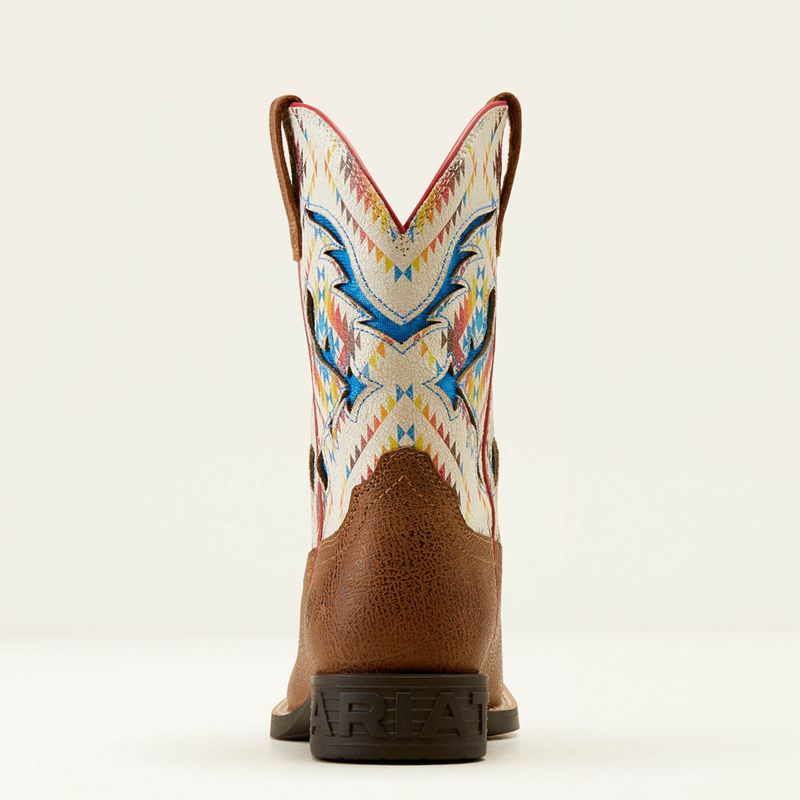 Toasty Tan/Bright Saddle Blanket Ariat Bk San Angelo Venttek Western Boot | 70GXHCSDY