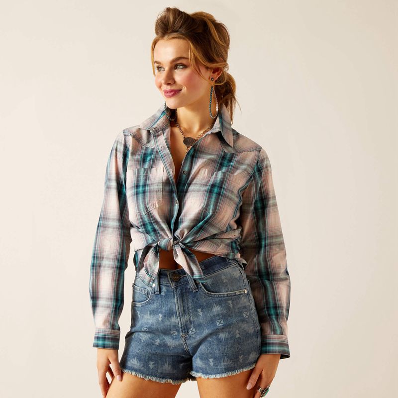 Tomboy Plaid Ariat Billie Jean Shirt | 87JHMBLYO