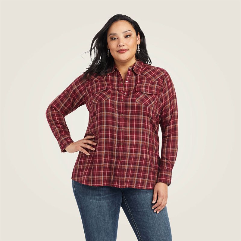 Trailblaze Plaid Ariat Real Trail Blaze Shirt | 16HGQAJZI