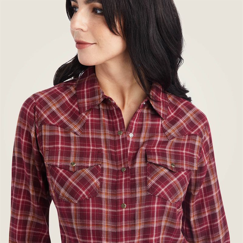 Trailblaze Plaid Ariat Real Trail Blaze Shirt | 16HGQAJZI