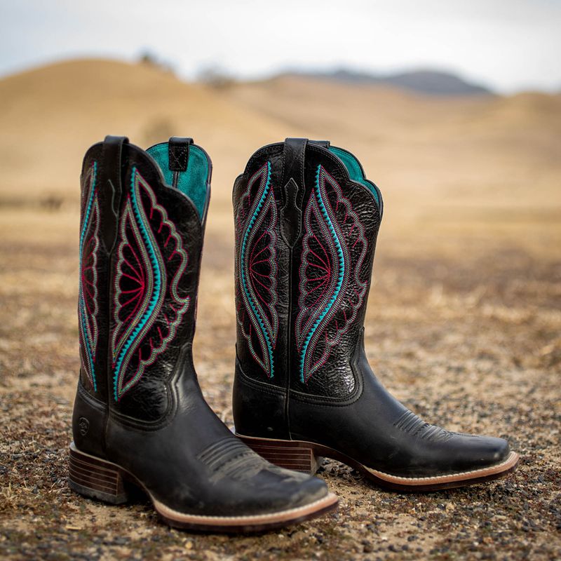 True Black Ariat Primetime Western Boot | 64ULZPGKW