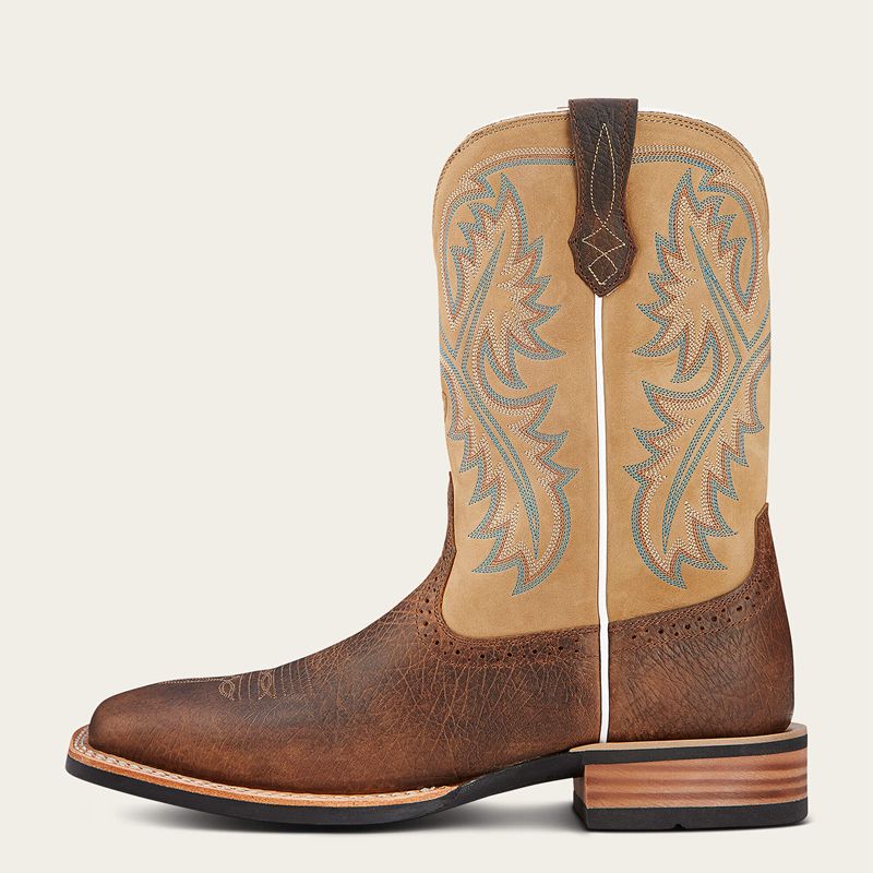 Tumbled Bark Ariat Quickdraw Western Boot | 96ZYKRQSU