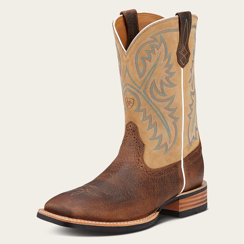 Tumbled Bark Ariat Quickdraw Western Boot | 96ZYKRQSU