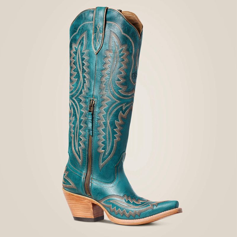 Turquoise Ariat Casanova Western Boot | 40YAGLDBX