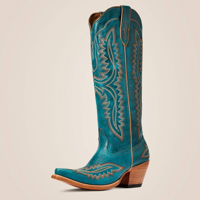 Turquoise Ariat Casanova Western Boot | 40YAGLDBX