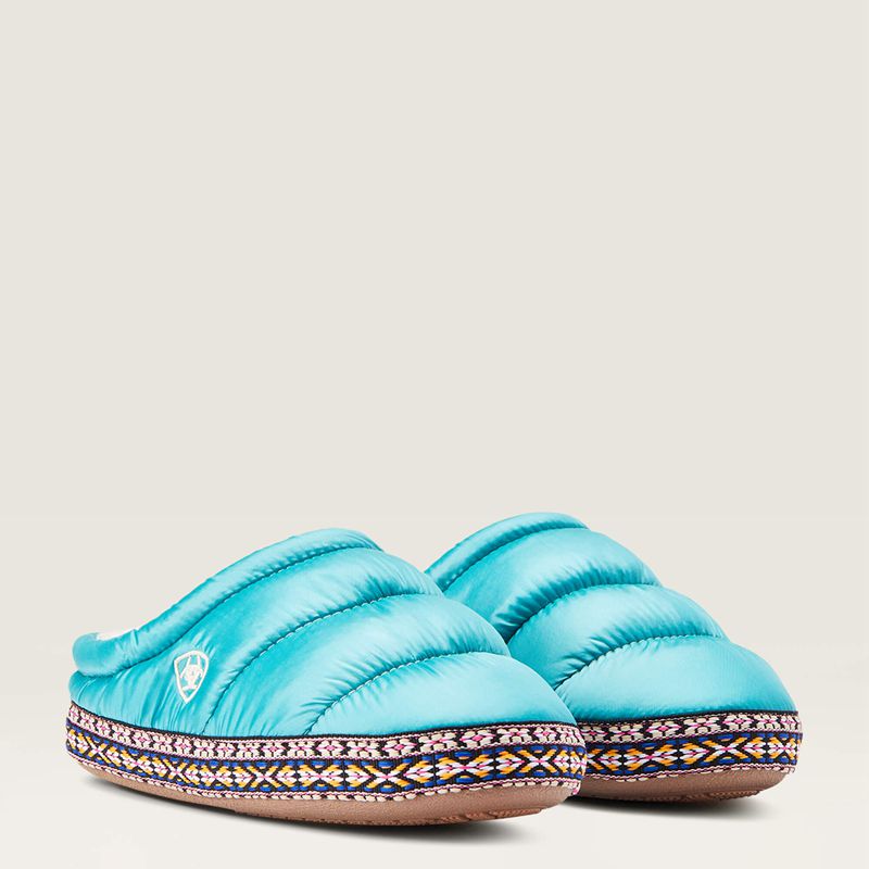 Turquoise Ariat Crius Clog Slipper | 03JQDGVHS