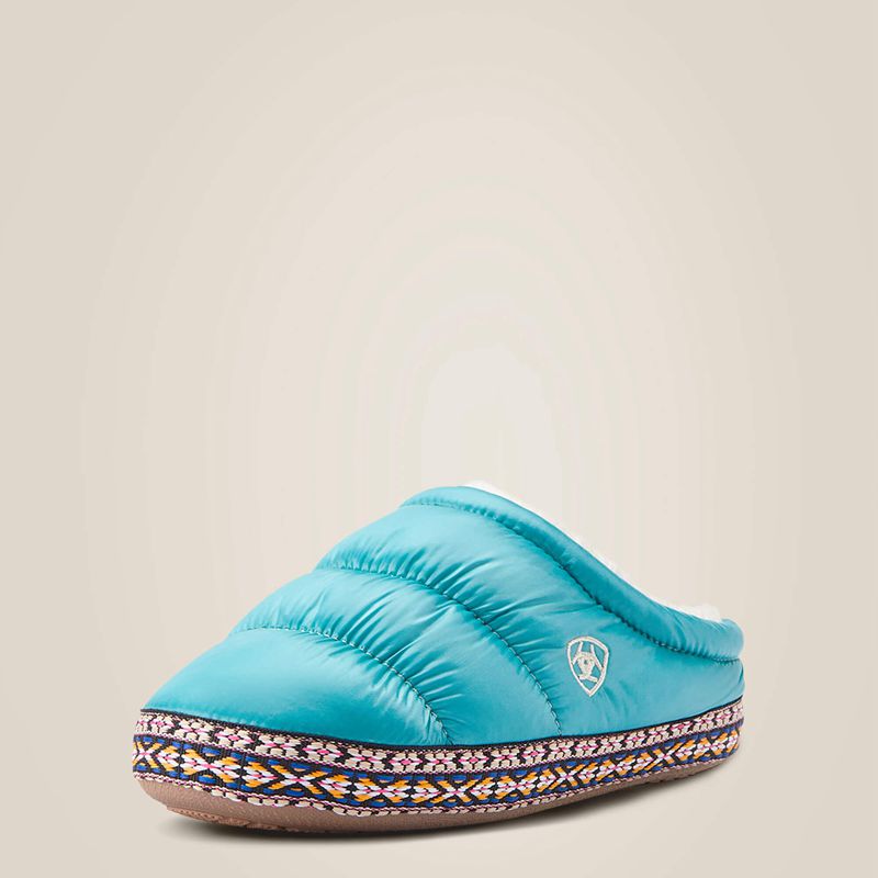 Turquoise Ariat Crius Clog Slipper | 03JQDGVHS