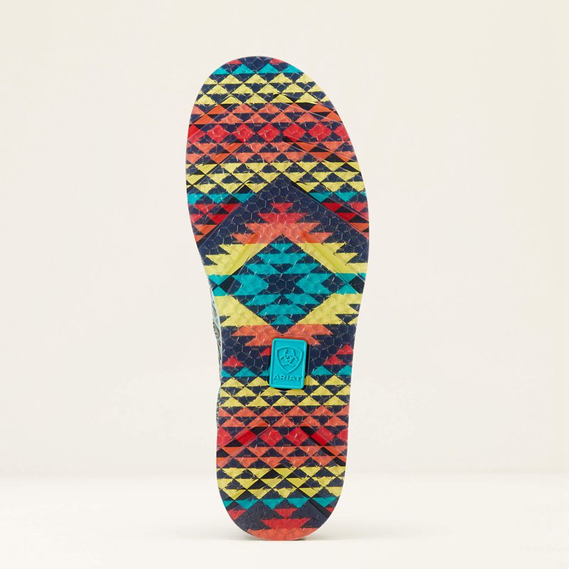 Turquoise Blanket Emboss Ariat Cruiser | 19OAQIWZT