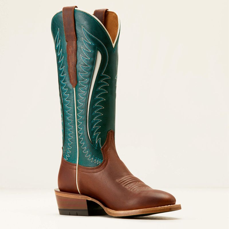 Umber Rust/Turquoise Nights Ariat Futurity Limited Western Boot | 17HAWJTXG