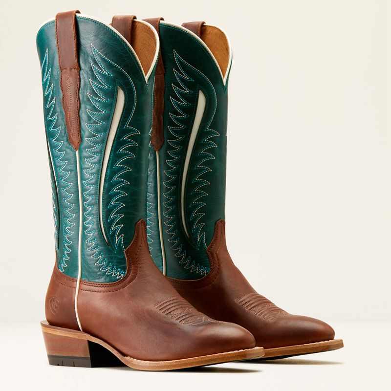 Umber Rust/Turquoise Nights Ariat Futurity Limited Western Boot | 17HAWJTXG