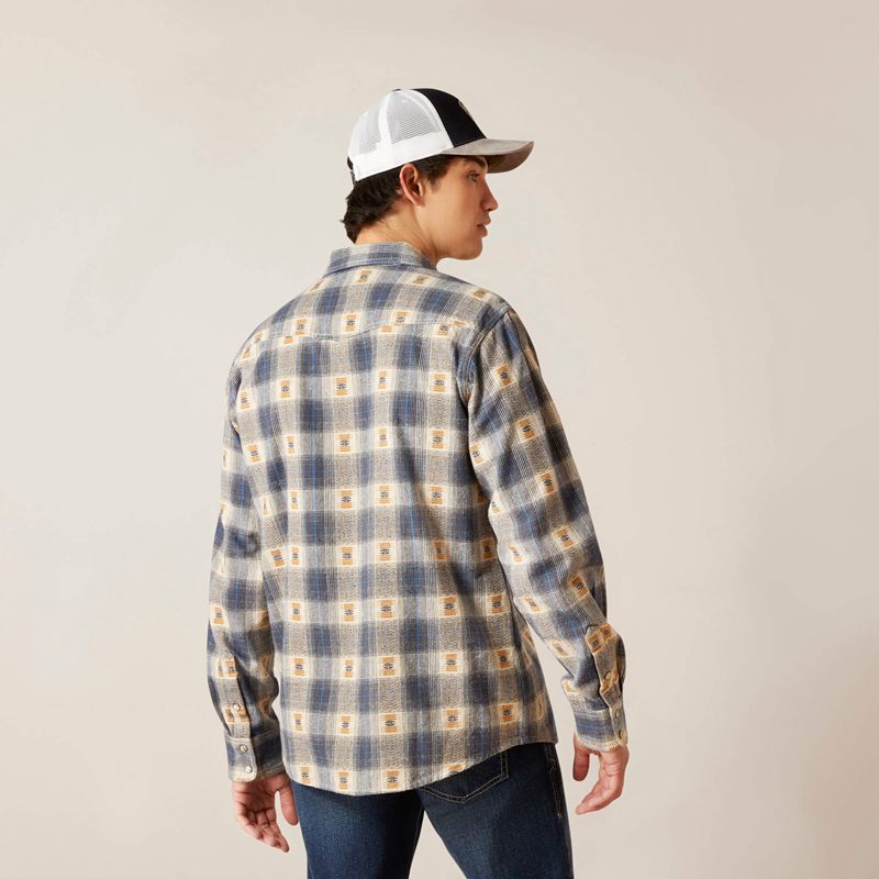 Vaporous Gray Ariat Hiro Retro Fit Shirt | 97HPWLUAX