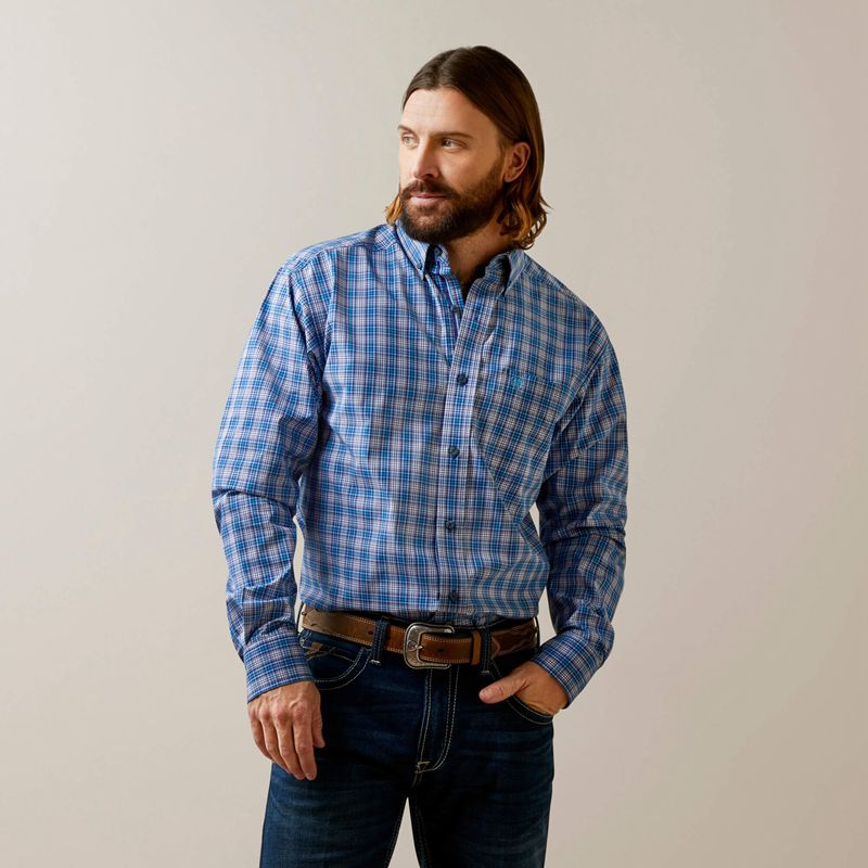 Venus Blue Ariat Pro Series Lonnie Fitted Shirt | 54QJWTDZC