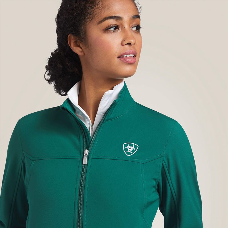 Verde Ariat Classic Team Softshell Mexico Jacket | 95UTSBJQH