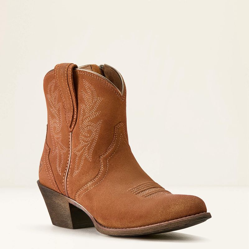 Walnut Suede Ariat Harlan Western Boot | 92LGSXQDI