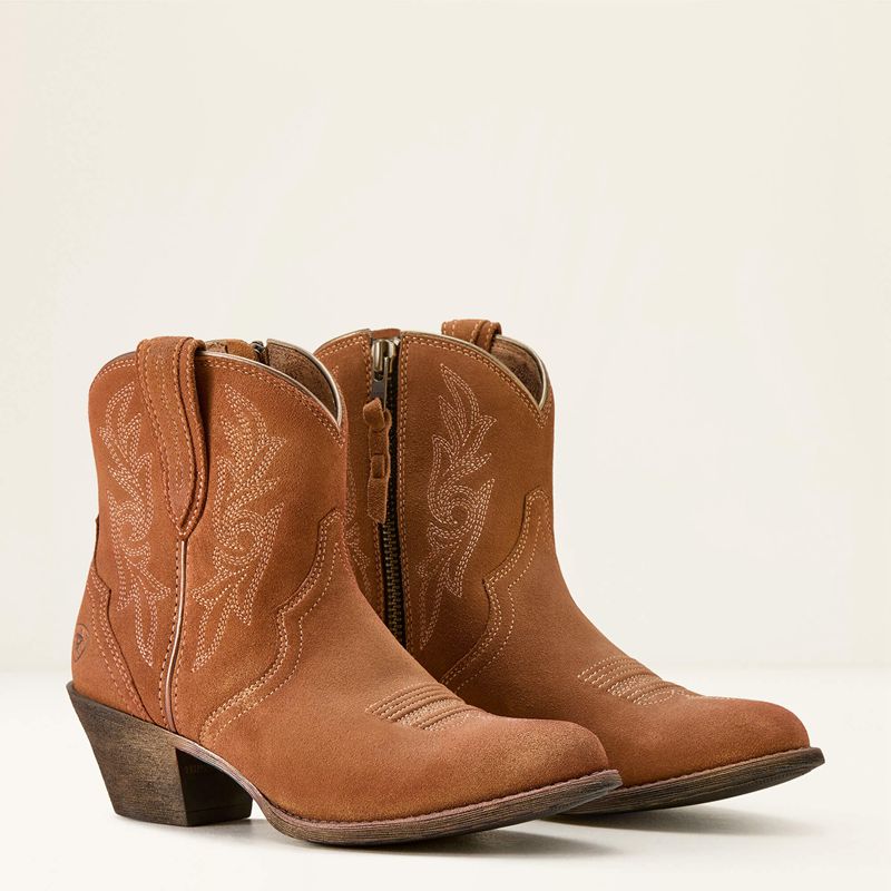 Walnut Suede Ariat Harlan Western Boot | 92LGSXQDI