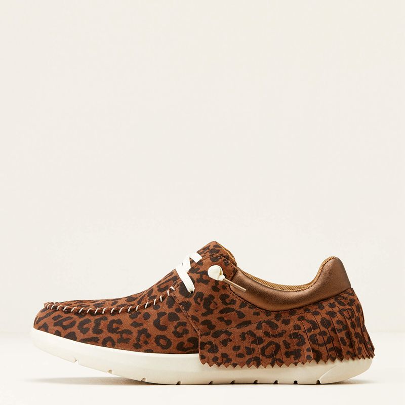 Warm Leopard Ariat Hilo Fringe | 27HJQBSIX